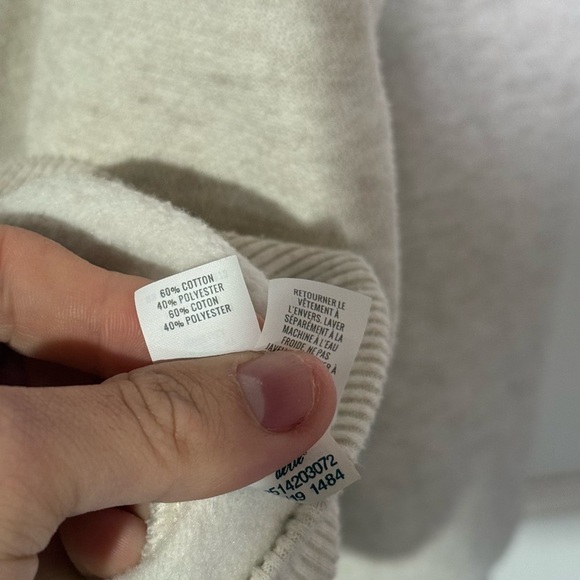 Aerie Oversized Hoodie Cream Size Medium Fleece Super Soft Lounge - Picture 8 of 9